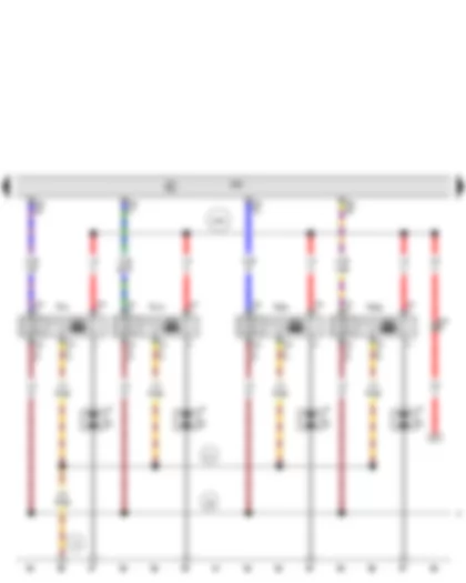 Wiring Diagram  AUDI TT 2008 - Engine control unit - Ignition coil 1 with output stage