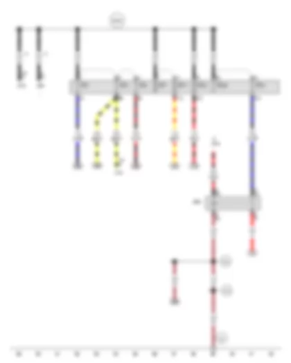 Wiring Diagram  AUDI TT 2011 - Terminal 50 voltage supply relay