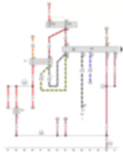 Wiring Diagram  AUDI TT 2014 - Suppression filter - Main relay - Engine control unit