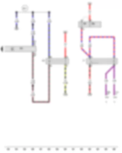 Wiring Diagram  AUDI TT 2008 - Fuel pump relay - Electric fuel pump 2 relay - Engine control unit