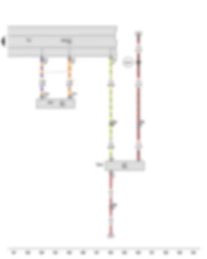 Wiring Diagram  AUDI TT 2011 - Oil level and oil temperature sender - Control unit in dash panel insert