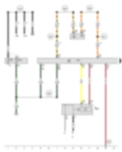 Wiring Diagram  AUDI TT 2009 - Airbag control unit