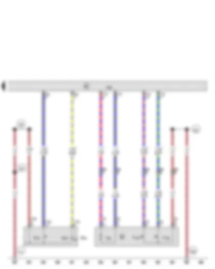 Wiring Diagram  AUDI TT 2009 - Adjustable rear spoiler switch - Convenience system central control unit