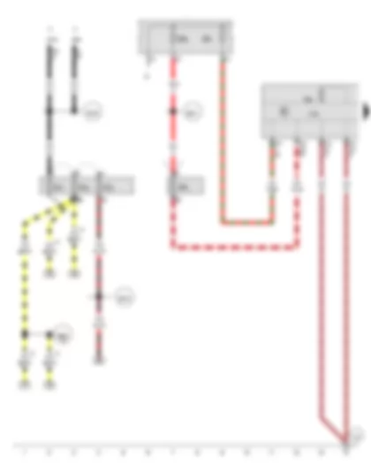 Wiring Diagram  AUDI TT 2009 - ABS control unit - Fuse 2 on fuse holder D