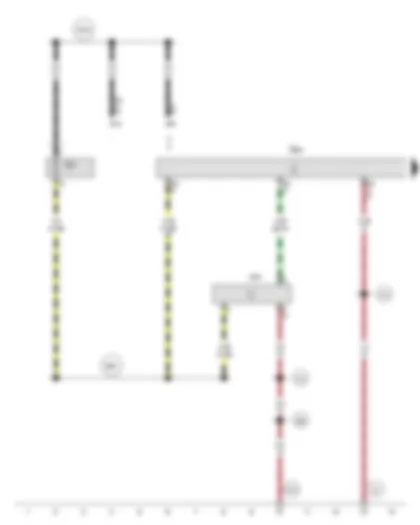 Wiring Diagram  AUDI TT 2009 - Garage door operating unit - Garage door operation control unit