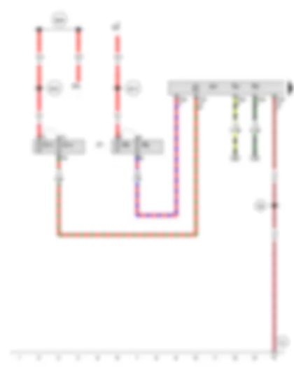 Wiring Diagram  AUDI TT 2009 - Heated driver seat regulator - Heated front passenger seat regulator - Climatronic control unit
