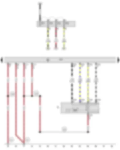 Wiring Diagram  AUDI TT 2009 - Light switch - Onboard supply control unit