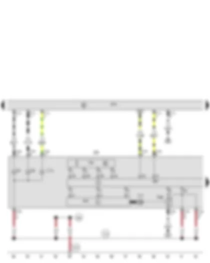 Wiring Diagram  AUDI TT 2008 - Onboard supply control unit - Output module for left headlight - Front left headlight