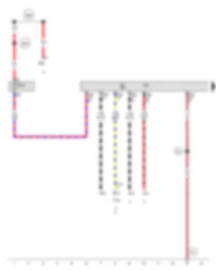 Wiring Diagram  AUDI TT 2009 - Steering column electronics control unit
