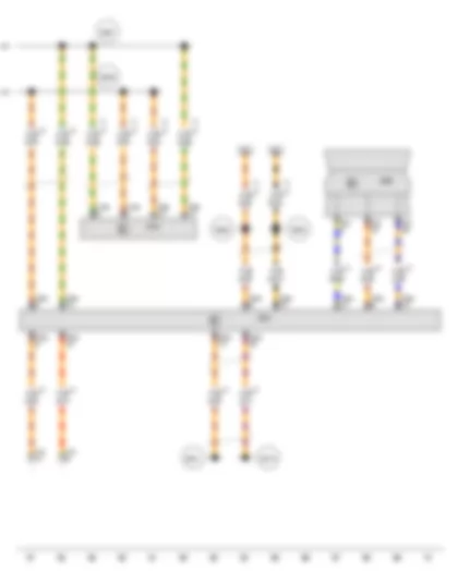 Wiring Diagram  AUDI TT 2013 - Control unit in dash panel insert - Data bus diagnostic interface