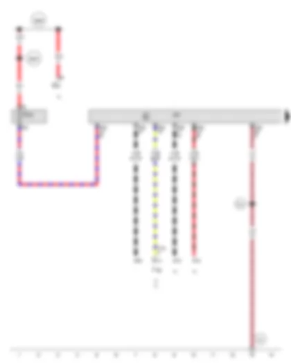 Wiring Diagram  AUDI TT 2009 - Steering column electronics control unit