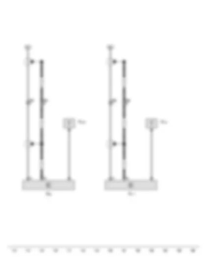 Wiring Diagram  AUDI TT 2008 - Aerial amplifier - Aerial amplifier 2 - Rear window aerial 1 - Rear window aerial 2