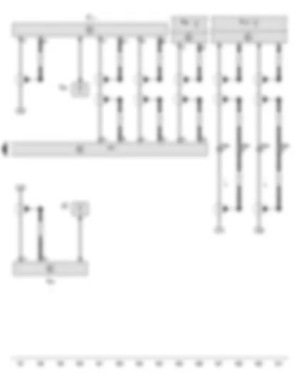 Wiring Diagram  AUDI TT 2008 - Navigation system with CD drive control unit - Aerial - Aerial amplifier - GPS aerial - Radio aerial 2 - Aerial amplifier 2 - Satellite aerial