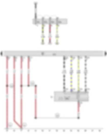 Wiring Diagram  AUDI TT 2011 - Light switch - Onboard supply control unit
