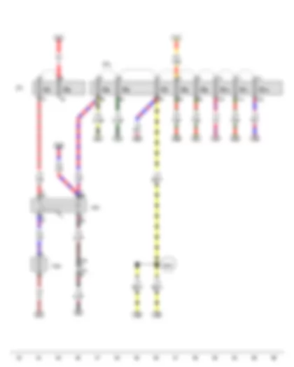 Wiring Diagram  AUDI TT 2010 - Relay for supplementary fuel pump - Supplementary fuel pump
