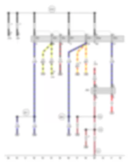 Wiring Diagram  AUDI TT 2009 - Terminal 50 voltage supply relay