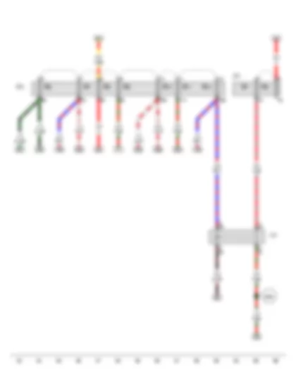 Wiring Diagram  AUDI TT 2008 - Engine component current supply relay