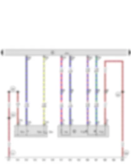 Wiring Diagram  AUDI TT 2014 - Adjustable rear spoiler switch - Onboard supply control unit