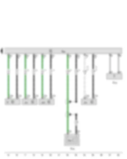 Wiring Diagram  AUDI TT 2010 - Telephone transmitter and receiver unit - Aerial for Bluetooth - Microphone unit in front roof module