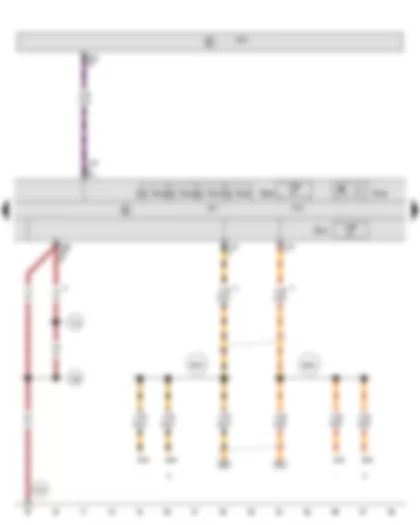 Wiring Diagram  AUDI TT 2014 - Mechatronic unit for dual clutch gearbox - Valve 1 in sub-gearbox 1