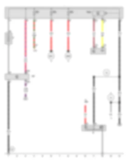 Wiring Diagram  AUDI TT 2013 - Battery - Starter - Battery monitor control unit - Battery isolation igniter