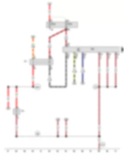 Wiring Diagram  AUDI TT 2014 - Suppression filter - Main relay - Engine control unit