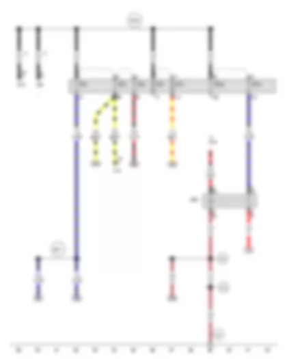 Wiring Diagram  AUDI TT 2008 - Terminal 50 voltage supply relay