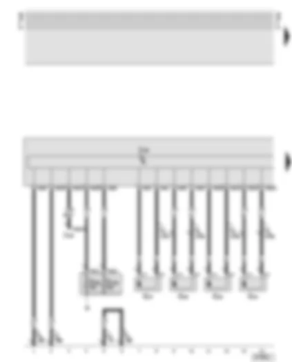 Wiring Diagram  AUDI TT 2000 - ABS with EDL control unit - fuses - speed sensors