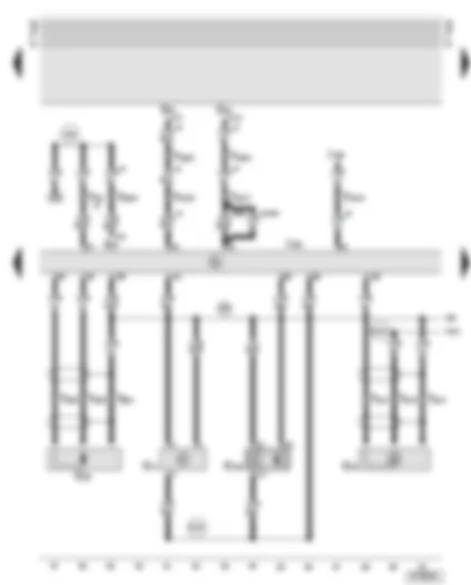 Wiring Diagram  AUDI TT 1999 - Motronic control unit - engine speed sender - intake manifold pressure sender - Hall sender - knock sensor 1