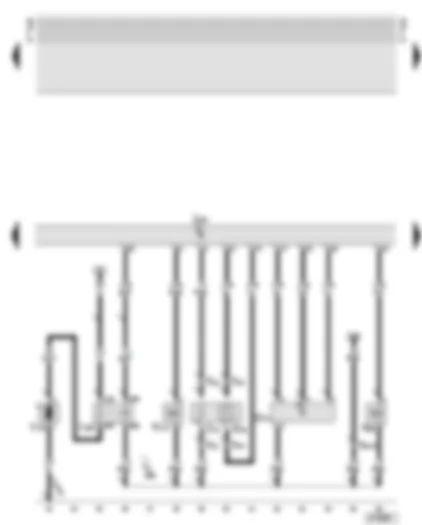 Wiring Diagram  AUDI TT 1999 - Motronic control unit - secondary air pump - lambda probe - air mass meter - activated charcoal filter system solenoid valve