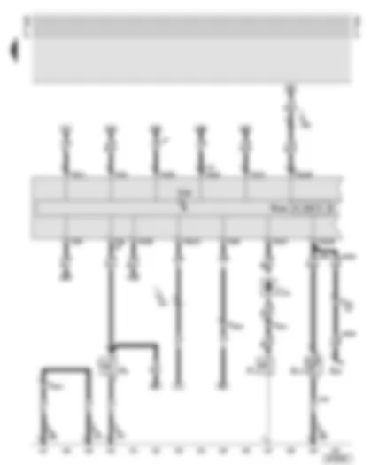 Wiring Diagram  AUDI TT 1999 - Dash panel insert - handbrake warning switch - oil pressure switch - ambient temperature sensor