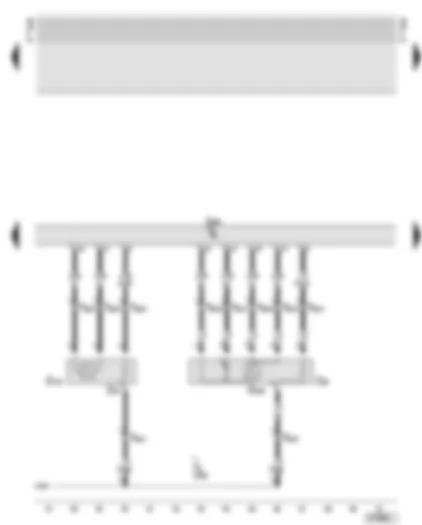 Wiring Diagram  AUDI TT 2003 - Motronic control unit - lambda probes