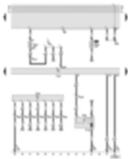 Wiring Diagram  AUDI TT 2003 - Motronic control unit - brake servo relay - vacuum pump for brakes - four-wheel drive control unit - hydraulic pump relay fuse