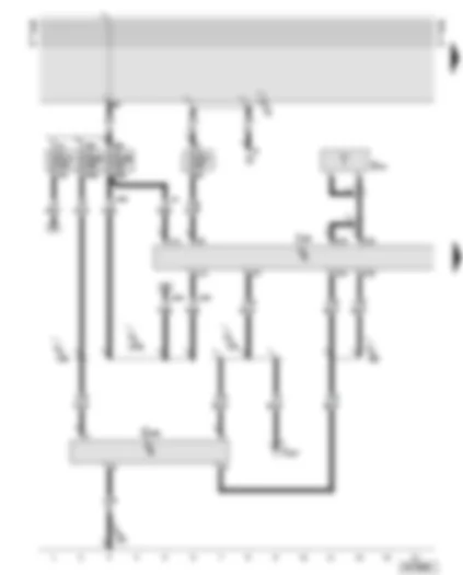 Wiring Diagram  AUDI TT 2001 - Central locking control unit - fuses - anti-theft alarm ultra-sonic sensor