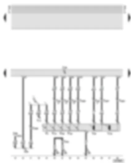 Wiring Diagram  AUDI TT 2006 - Central locking control unit - lock cylinder switch - driver’s door