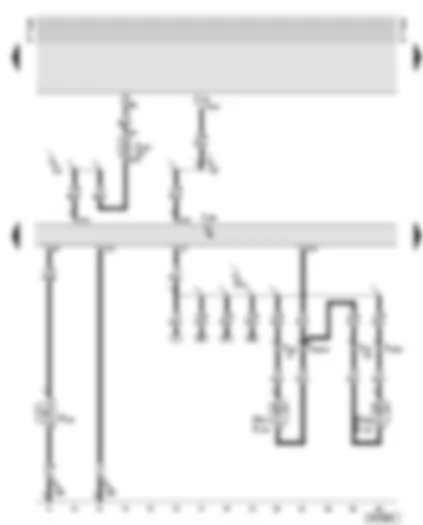 Wiring Diagram  AUDI TT 2001 - Central locking control unit - left door warning lamp - right door warning lamp