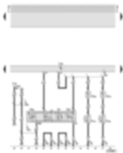 Wiring Diagram  AUDI TT 2001 - Central locking control unit - interior light - reading lamps - illuminated vanity mirrors