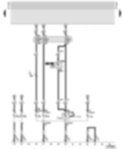 Wiring Diagram  AUDI TT 2002 - Fuses - left gas discharge lamp - left gas discharge lamp control unit
