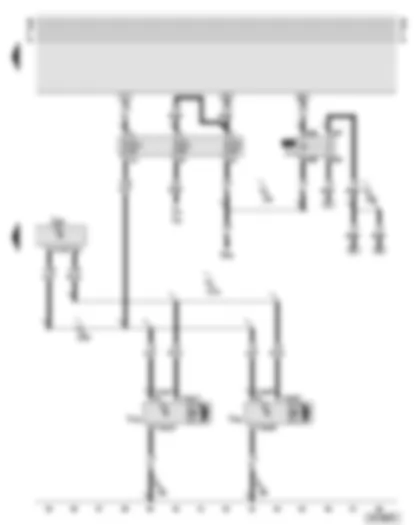 Wiring Diagram  AUDI TT 2005 - Headlight range control motors - fog light relay