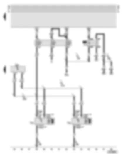 Wiring Diagram  AUDI TT 2001 - Headlight range control motors - fog light relay