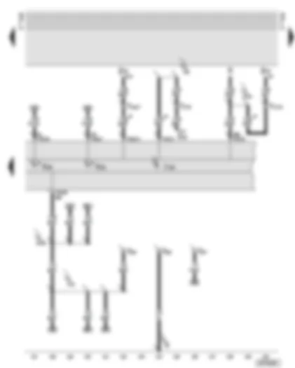 Wiring Diagram  AUDI TT 2001 - Dash panel insert - turn signal warning lamps - basic wiring for radio