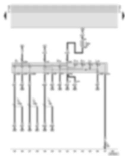 Wiring Diagram  AUDI TT 2001 - Lighting switch - front and rear fog light switch