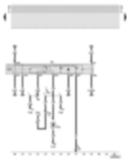 Wiring Diagram  AUDI TT 2003 - Hazard warning light switch