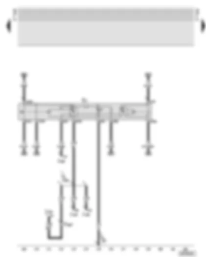 Wiring Diagram  AUDI TT 1999 - Hazard warning light switch