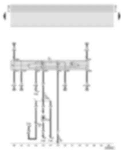 Wiring Diagram  AUDI TT 2001 - Hazard warning light switch