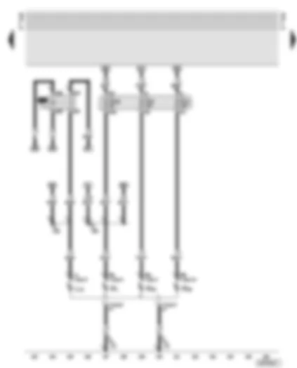 Wiring Diagram  AUDI TT 2002 - Fog light relay - left headlight - fuses