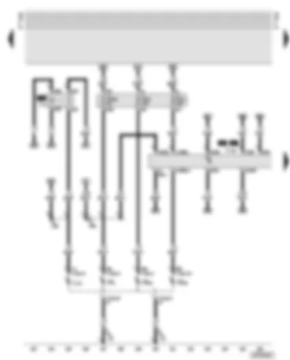 Wiring Diagram  AUDI TT 2005 - Fog light relay - left headlight - fuses - bulb monitoring device