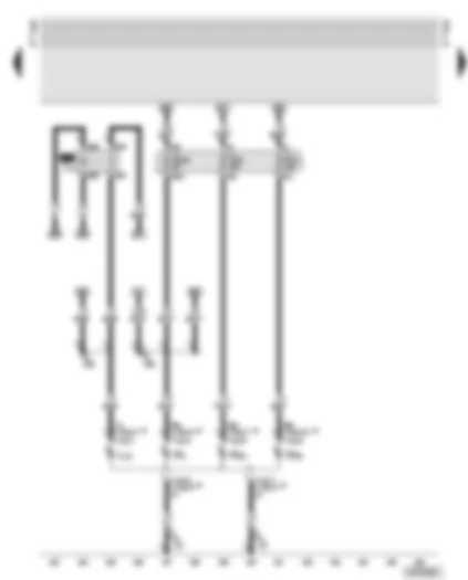 Wiring Diagram  AUDI TT 2001 - Fog light relay - left headlight - fuses