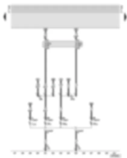 Wiring Diagram  AUDI TT 2002 - Right headlight - fuses