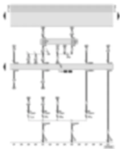 Wiring Diagram  AUDI TT 2005 - Right headlight - fuses - bulb monitoring device